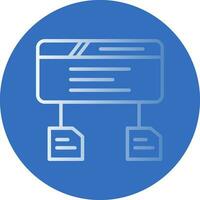 datos fluir vector icono diseño