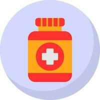 Pills Bottle Vector Icon Design