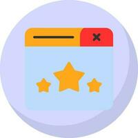 Web Rating Vector Icon Design