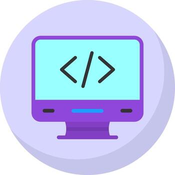 codificación vector icono diseño