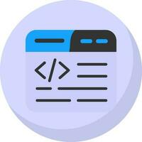 Web Coding Vector Icon Design