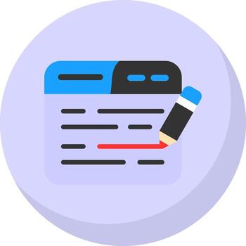 editar diseño de icono de vector de código