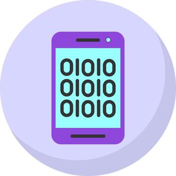 Binary Code Vector Icon Design
