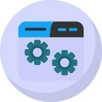 Website Setting Vector Icon Design