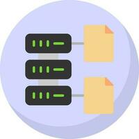 Database File Vector Icon Design