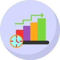 Bar Chart Vector Icon Design