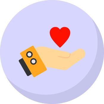 Give Love Vector Icon Design