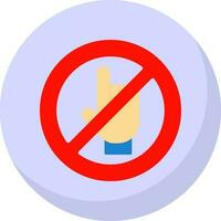 Do Not Touch Vector Icon Design