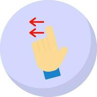 Swipe Left Vector Icon Design
