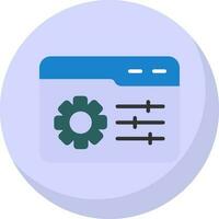 Web Management Vector Icon Design