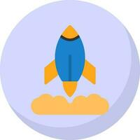 Rocket Launch Vector Icon Design