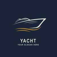 Sailing Ship logo simple concept. Nautical logo for travel business. Vector illustration