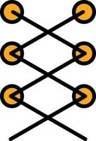 Shoe laces Vector Icon Design
