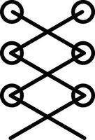Shoe laces Vector Icon Design