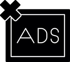 Remove ads Vector Icon Design