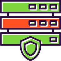 diseño de icono de vector de protección de datos