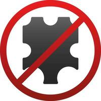 No leather Vector Icon Design