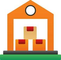 Warehouse Vector Icon Design