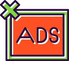 Remove ads Vector Icon Design