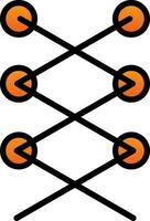 Shoe laces Vector Icon Design