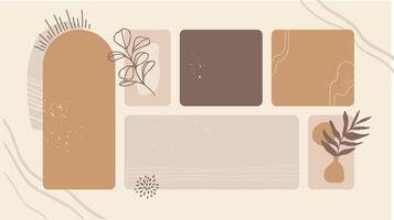 Frame and collage Background vector