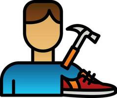 Shoemaker Vector Icon Design