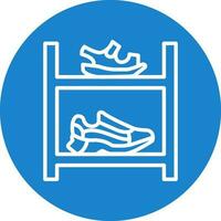 Shoe rack Vector Icon Design