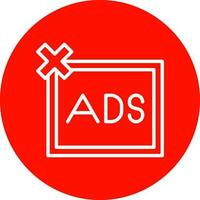 Remove ads Vector Icon Design