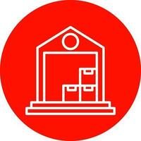 Warehouse Vector Icon Design