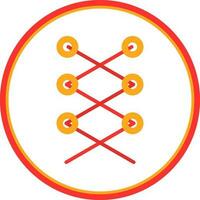 Shoe laces Vector Icon Design