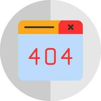 Diseño de icono de vector de error 404