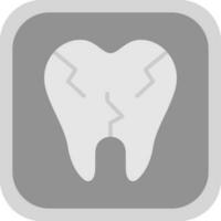 Broken Tooth Vector Icon Design