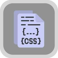 diseño de icono de vector de archivo css