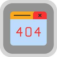 Diseño de icono de vector de error 404