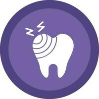 Broken Tooth Vector Icon Design