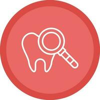 diseño de icono de vector de chequeo dental