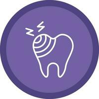 Broken Tooth Vector Icon Design