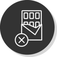 No Chocolate Vector Icon Design