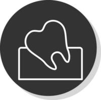 sabiduría diente vector icono diseño