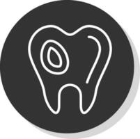 caries vector icono diseño