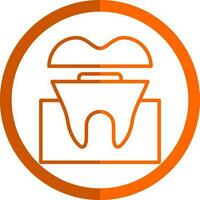 Dental Crown Vector Icon Design