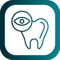 diseño de icono de vector de chequeo dental