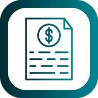 Medical Invoice Vector Icon Design