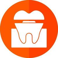 Dental Crown Vector Icon Design