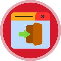 Logout Vector Icon Design