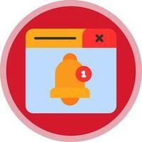 Notification Bell Vector Icon Design