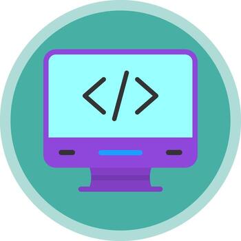 Coding Vector Icon Design