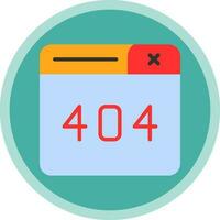 Diseño de icono de vector de error 404