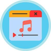 diseño de icono de vector de reproductor de música