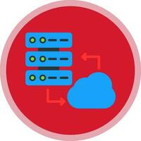 Cloud Server Vector Icon Design